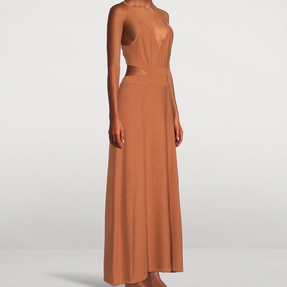 NWT ba&sh Alula knit Cutout Maxi Dress - Picture 2 of 11